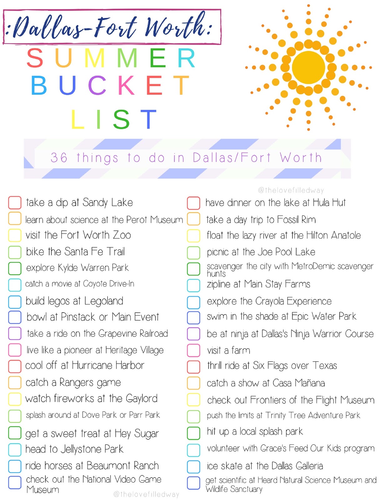 {Summer Bucket List and FREE PRINTABLE} 54 Things to do with Your Kids